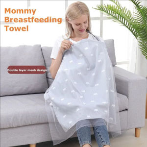 Mom Breastfeeding Accessory: Comfortable & Breathable Cotton Nursing Towel