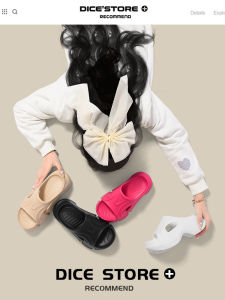 DICECK Womens Thick Heel Sandals Summer 2024 New Style Beachwear Increased Height Flat Sandals Trendy Hollow out Korean Version