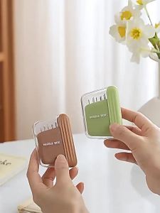 1 Bộ Dụng Cụ May Vá Mini Di Động Có Nam Châm - Hộp Đựng Chỉ Và Kim Cho Thêu Thủ Công Gia Đình