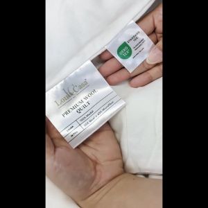 Louis Casa Premium Wool White Quilt | Modal Cover Wool Blend Filling Soft & Breathable (Queen / King / Super King)