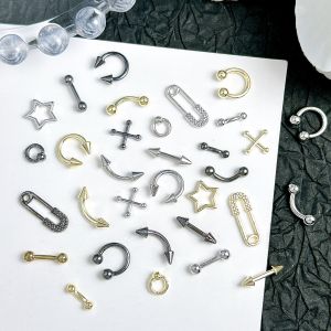 30 Chiếc Trang Trí Móng Tay Hình Sao Chữ Thập Hợp Kim 3D Sáng Tạo Tối Giản Ghim Mũi Tên Đinh Tán Phong Cách Sang Trọng Nhẹ Nhàng Trang Trí Móng Tay Tự Làm