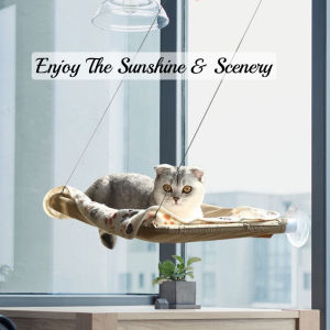 Pet Wonderland Cat Window Hanging Hammock Perch Seat Cat Safety Sunny Bed Breathable Washable Nest