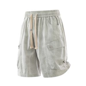 Paul Frank | Fashion Brand American Workwear Style Thin Summer Loose Straight Five-pocket Shorts