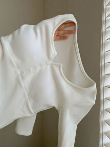 ผู้หญิง ผ้าขนแกะ เสื้อเชิ้ตแขนยาวมีซับใน U ปกเสื้อ อุ่น เสื้อตัวใน ฤดูใบไม้ร่วง ฤดูหนาว สลิมฟิต เสื้อท่อนบน มีแผ่นรองหน้าอกสําหรับแจ๊กเก็ต