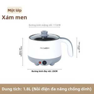 [Phích cắm dẹt] JIFANPAUL | Nồi Điện Đa Năng Hấp & Nấu