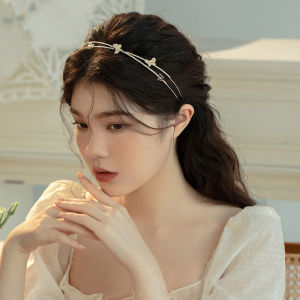 Butterfly Hair Clip Double Layer Headband Fairy Versatile Outdoors Hair Pressing Accessory 2024 New Style French Style Alloy