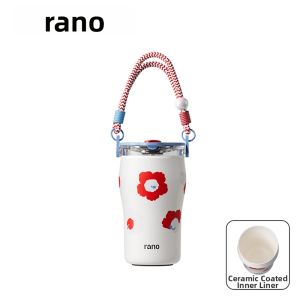rano | Portable Insulated Mug with Ceramic Lining and Straw