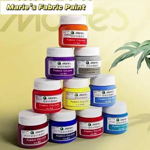 Marie’s | Bộ Sơn Vải Marie - 5 Màu Nâu Mỗi Màu 50ml Độ Phủ Mạnh Bộ Sơn Acrylic Vĩnh Cửu Dùng Cho Giày Túi Vải Bố