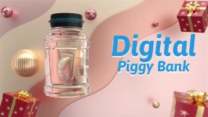 Foremost Star Large Piggy Bank Counter Coin Electronic Digital LCD Display Transparent Smart Counting Coin USD&MYR Money tabung duit Saving Box Random Color Can store 1000 coins tabung duit box