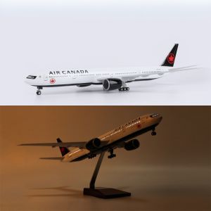 47cm Air Canada B777 Diecast Resin Airplane Model Kit with Landing Gear Wheel For Collectible Display or Aviation Gift