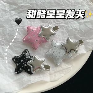 Jepit Rambut Korea Anak Perempuan Double Bintang Jepitan Poni Motif Star Lucu Aksesoris Rambut AK301