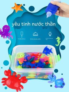 Magic Water Fairy Baby Beads Solution Toy Set for Children DIY Handmade Materials Luminous Beads Educational Playdough Kit