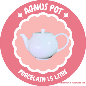 AGNUS Teko Teh Keramik | Porcelain Tea Pot | Teko Porselen