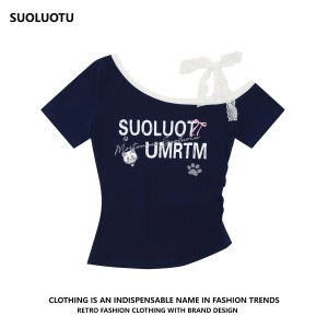 Áo Thun Tay Ngắn Cổ Chữ V Ren Cổ Điển Dành Cho Nữ Áo Thun Cotton Thường Ngày Mùa Hè Áo Thun Thường Ngày Áo Thun Tay Ngắn