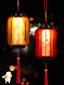 Handmade DIY Lantern Material Kit Childrens Handheld Glowing Palace Lantern Decorative Items Mid-Autumn Festival Lantern