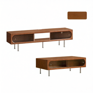 Weisha |Vintage Bauhaus Solid Wood TV Storage Cabinet