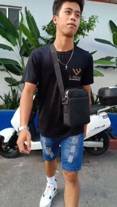 Yapak Archie Crossbody Bag Sling Bag for Men Travel Top Handle Small Square Bag for Boys