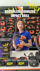 Original Heavy Duty Cordless Brushless Impact Drill ECID-526TBL Eagle Professional Tools 21V With Battery and Charger