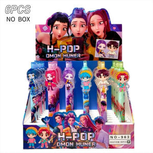 Hasbro | 6/12/18Pcs Anime Rumi Black Gel Pen Student Writinng Pen Anime Figure Stationery Study Supplies Gift 0.5mm