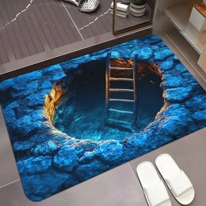 Cave Scenery Pattern Doormat Home Decor Rugbedroom Living Room Entrance Rugs Kitchen Front Door Nonslip Area Foot Mats