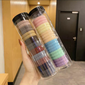 Korean Style High Elasticity Hair Ties No Seam Womens Hair Bands Non-Damaging Black Hair Rings Fashionable Hair Accessories