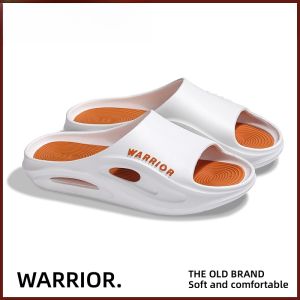 Warrior Mens Slippers Casual Sporty Summer Outdoor Home Thick Bottom Anti-Slip Odor-Resistant Slip-On Shoes Flat EVA Material