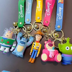 Gantungan Kunci Boneka Toy Story Buzz Lightyear Lotso Woody Aliens Keychain Disney