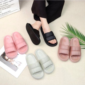 Sandal Wanita Minsoo Slop Kekinian Sendal Cewe Korea Anti Slip Rubber Tebal