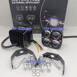 Lampu Tembak 4 Mata L4Z Led Laser Full Alumunium Anti Karat Waterproof Mini Super Terang Free Saklar