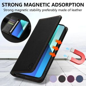 Wallet Skin friendly Magnetic Card Slot Flip Leather Case For Xiaomi 14T Poco X7 C75 M7/X6 Pro Redmi 14C 13 A4 Note 14 Pro+ 14S