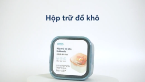 Hộp Nhựa Inochi Hokkaido 1.15L – Nắp Kín Kháng Khuẩn Ag+ Nhựa Nguyên Sinh Đựng Đồ Khô An Toàn