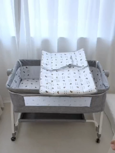 Woop Baby Crib 0-3 Years Original Baby Shaker Comfortable Cradle Bed With Mosquito Net Mattress