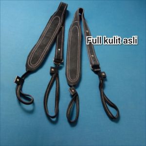 Tali sandang kulit jerat hitam