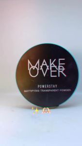 MAKE OVER Powerstay Mattifying Transparent Powder 11 gr | Teknologi Blur-Transparan