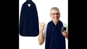 Adults Bib Scarf Washable Dining Scarf for Father Gift Women Men Elderly Senior