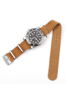 Thin Breathable Leather Strap NATO Suede Womens Watch Band 18 20 22mm Genuine Leather Long Mens Watch Band