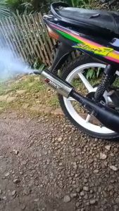 Knalpot Standar Racing Hitam Tameng Yamaha Sigma