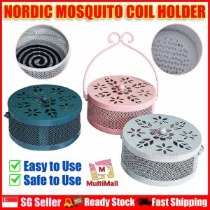 (SG SELLER)Mosquito coil holder|NORDIC Design coil holder| Mosquito coil box|Mosquito coil case|Mosquito coil and holder| Portable Mosquito coil holder| Outdoor mosquito coil holder case | Hollow coil holder