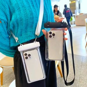 กระเป๋าใส่โทรศัพท์มือถือ กันน้ํา กระเป๋ากันน้ำเคสโทรศัพท์ ดีไซน์กระเป๋าคู่ ใส่ของได้ ซองกันน้ำ ใส่โทรศัพท์มือถือ พร้อมสายคล้องคอ พร้อมส่งในไทย