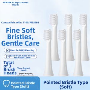 Electric Toothbrush Heads Compatible with Xiaomi T500/T300/T100/700/301/200/MES602/601/2855 Adult Gum Care Normal Specification