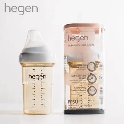 Bình sữa hegen cao cấp 60ml/150ml/240ml/330ml full hộp (3-6m) núm vú siêu mềm cho bé