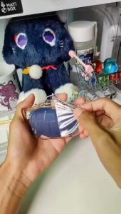 2025 Cute Shake Game  Cartoon Kawaii Cosplay Keychain Focalors Furina Yae Miko Wanderer Balladeer Kaedehara Kazuha Xiao Acrylic Key Chain Ring Anime Jewelry