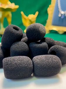 50 Buah Busa Microphone Kecil Kualitas Tinggi Busa Mic Clip On Anti Bising Busa Mic Kecil 30*22*8mm