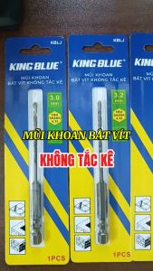 Mũi khoan bê tông không tắc kê chuôi lục giác KingBlue KBLJ kích thước 3 - 10mm Mũi khoan tường gạch men bắn vít