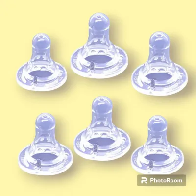 6 Pcs karet dot bulat reguler pretty baby ukuran S M dan L untuk botol susu leher standar