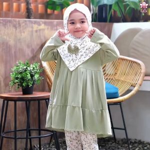 Nayla Legging Set - Setelan Baju Anak Perempuan Muslim - eLBi - Little Bee Boutique