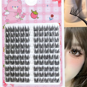 100 fluffy and chaotic faux mink eyelash clusters - DIY segmented extension suitable for beginners reusable natural to thick e