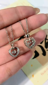 Tyrell Imported S925 Heart Zircon Silver Necklace 9 | 进口S925爱心锆石银套链