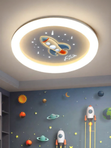 HUIPU ZHAOMING | Creative Cartoon Rocket LED Ceiling Light