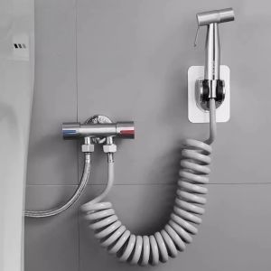 สายต่อหัวฉีดชำระภายนอกสำหรับโถสุขภัณฑ์ ท่อน้ำแรงดันสูงสำหรับชำระล้าง